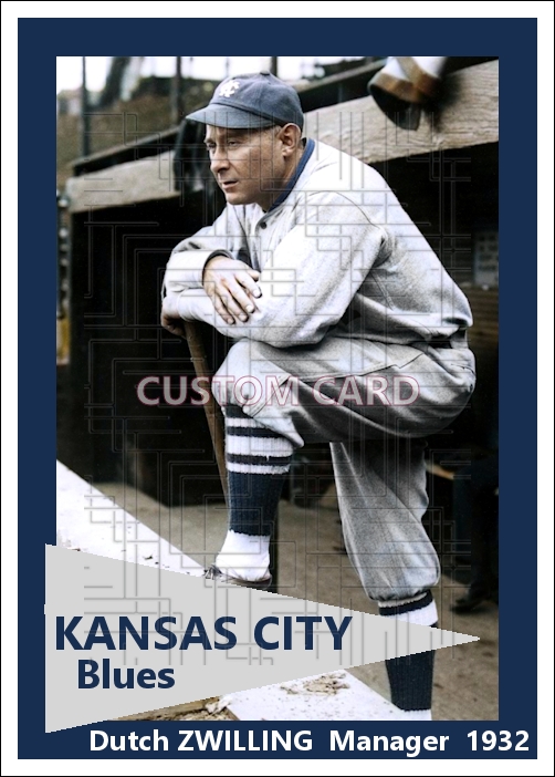 Dutch Zwilling - 1932 Kansas City Blues - choose a size & style