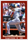 Dwight Evans - 1986 Boston Red Sox - choose a size & style