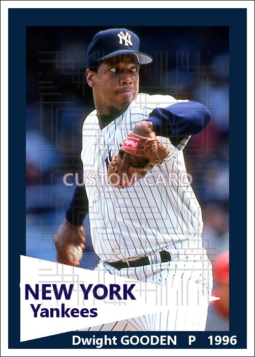 Dwight Gooden - 1996 New York Yankees - choose a size & style