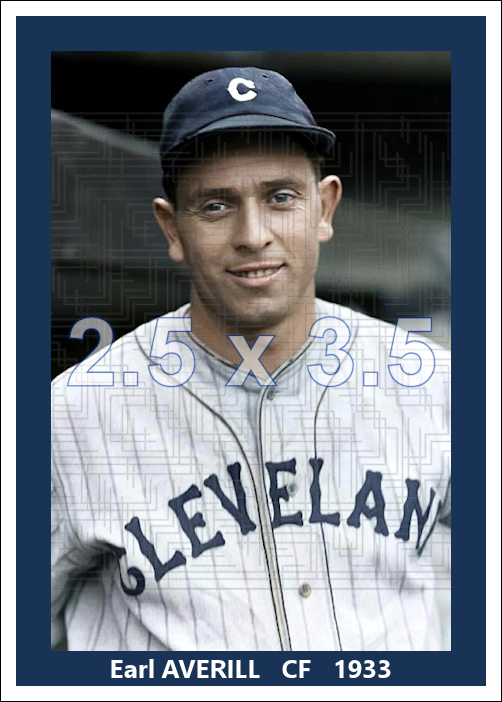 Earl Averill - 1933 Cleveland Indians - choose a size & style