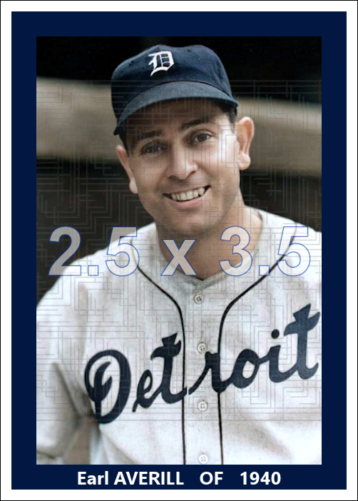 Earl Averill - 1940 Detroit Tigers - choose a size & style