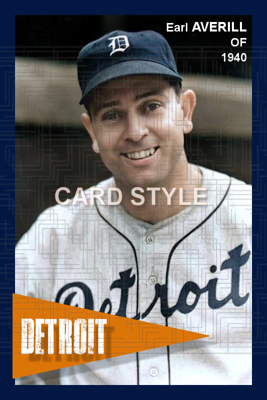 Earl Averill - 1940 Detroit Tigers - choose a size & style