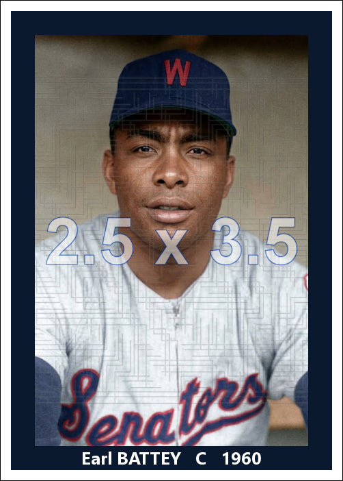 Earl Battey - 1960 Washington Senators - choose a size & style