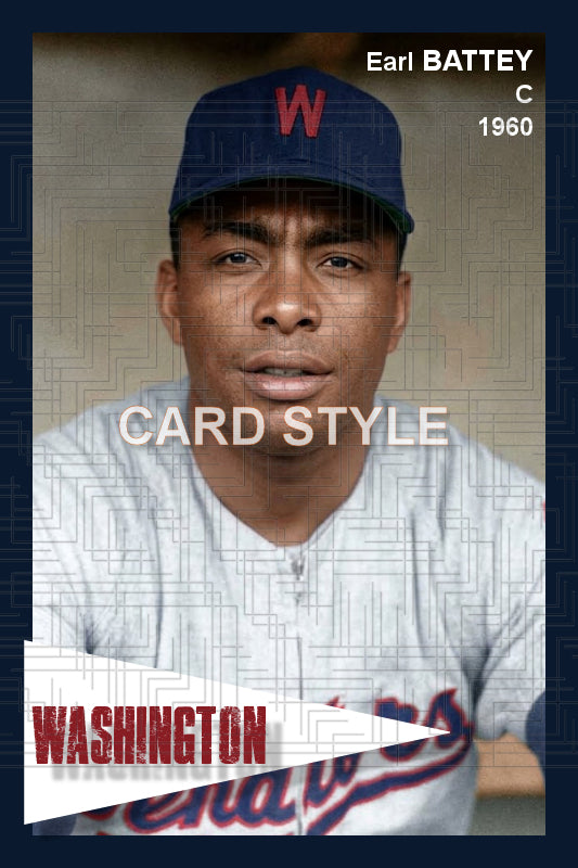 Earl Battey - 1960 Washington Senators - choose a size & style