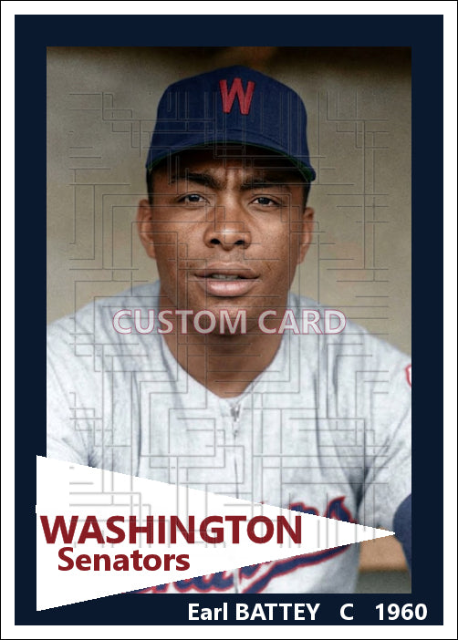 Earl Battey - 1960 Washington Senators - choose a size & style