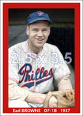 Earl Browne - 1937 Philadelphia Phillies - choose a size & style