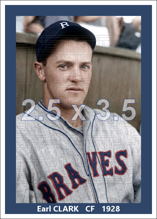 Earl Clark - 1928 Boston Braves - choose a size & style