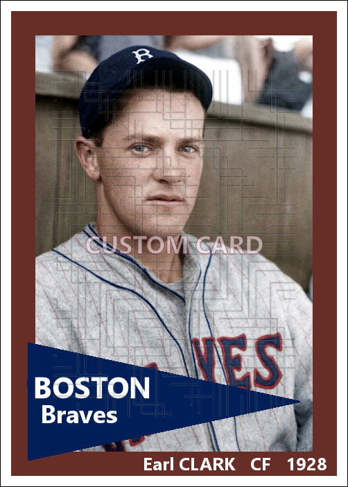 Earl Clark - 1928 Boston Braves - choose a size & style