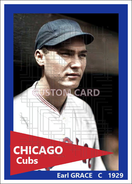Earl Grace - 1929 Chicago Cubs - choose a size & style