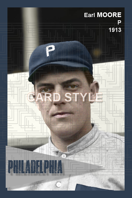 Earl Moore - 1913 Philadelphia Phillies - choose a size & style