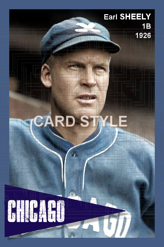 Earl Sheely - 1926 Chicago White Sox - choose a size & style