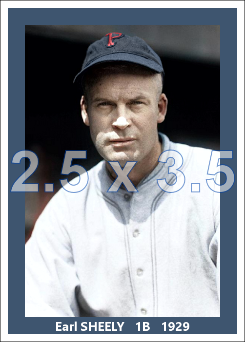 Earl Sheely - 1929 Pittsburgh Pirates - choose a size & style