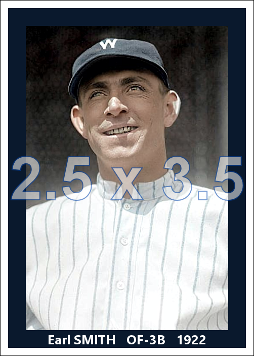 Earl Smith - 1922 Washington Senators - choose a size & style
