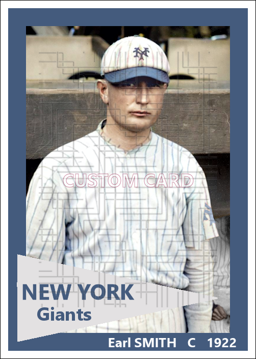 Earl Smith - 1922 New York Giants - choose a size & style