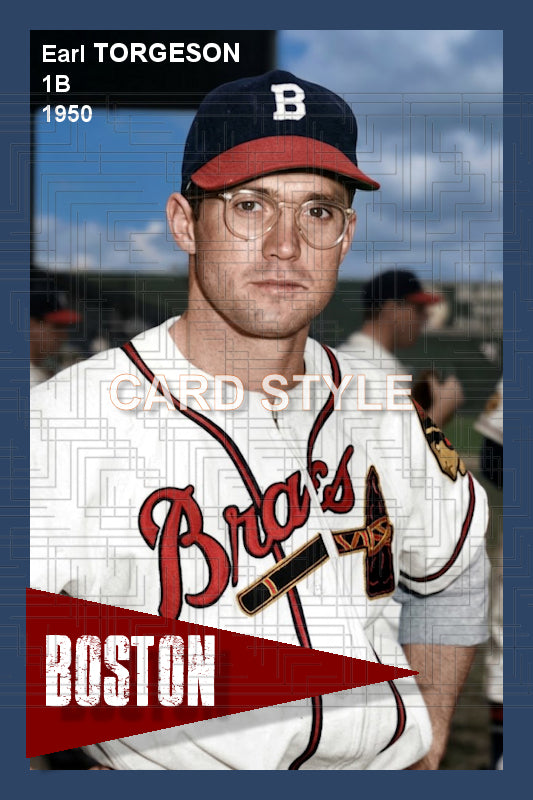 Earl Torgeson - 1950 Boston Braves - choose a size & style