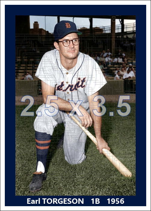 Earl Torgeson - 1956 Detroit Tigers - choose a size & style