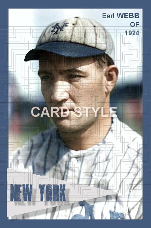 Earl Webb - 1924 New York Giants - choose a size & style