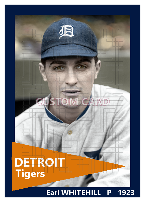 Earl Whitehill - 1923 Detroit Tigers - choose a size & style