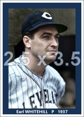 Earl Whitehill - 1937 Cleveland Indians - choose a size & style