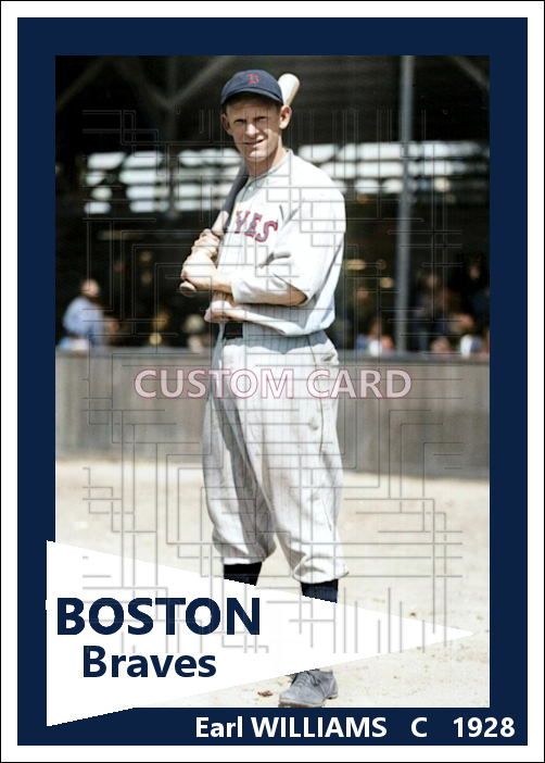 Earl Williams - 1928 Boston Braves - choose a size & style