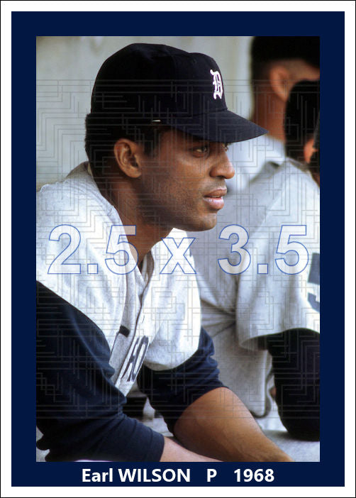 Earl Wilson - 1968 Detroit Tigers - choose a size & style