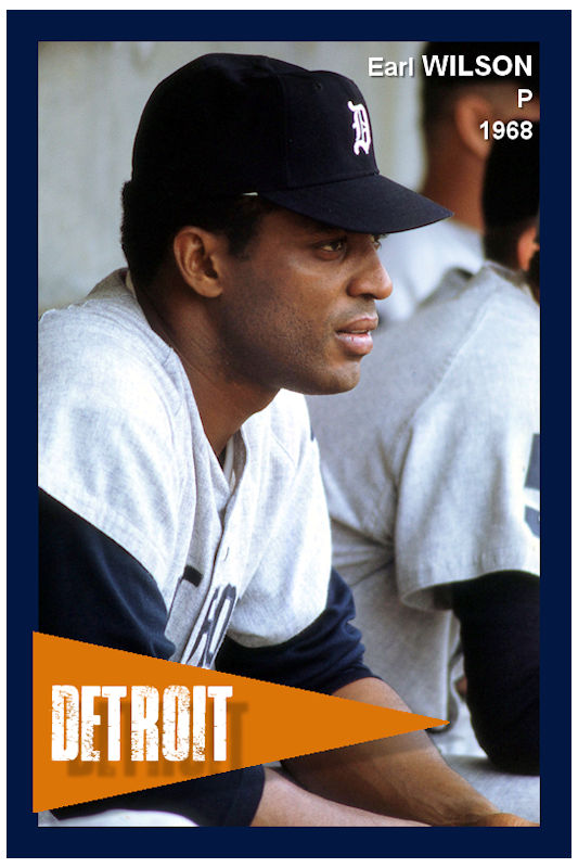Earl Wilson - 1968 Detroit Tigers - choose a size & style