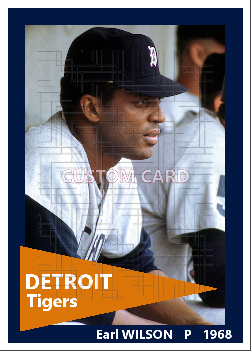 Earl Wilson - 1968 Detroit Tigers - choose a size & style