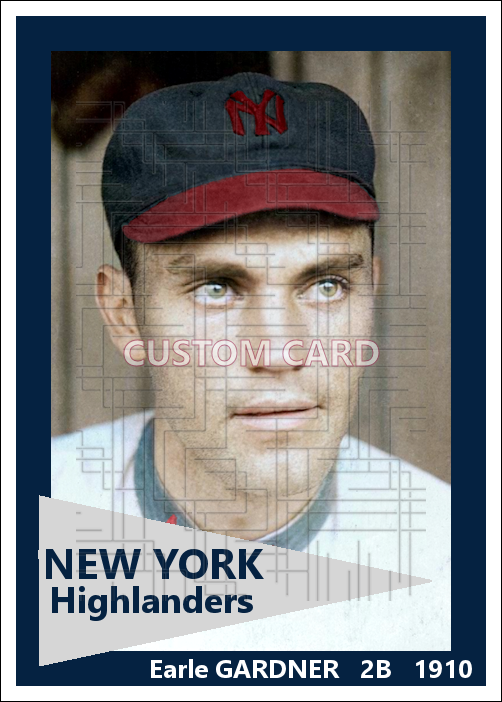 Earle Gardner - 1910 New York Highlanders - choose a size & style