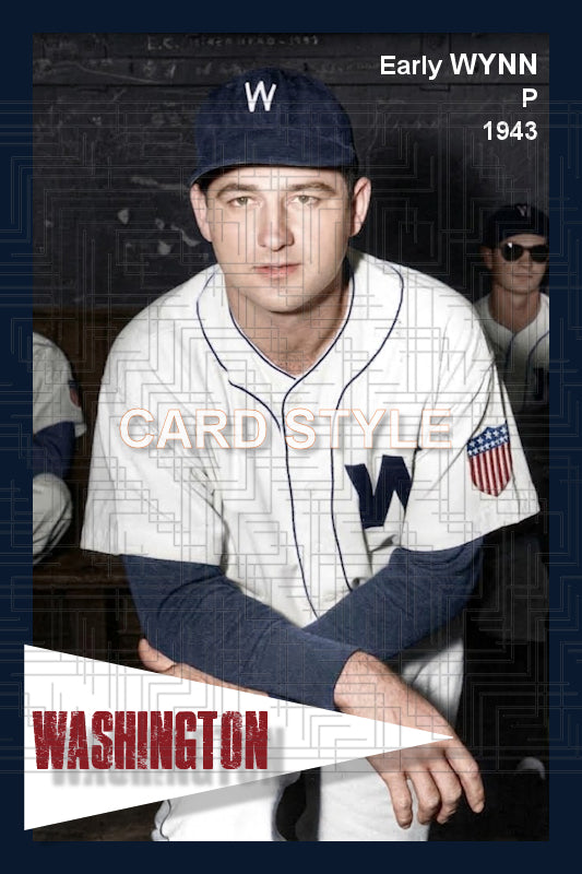 Early Wynn - 1943 Washington Senators - choose a size & style