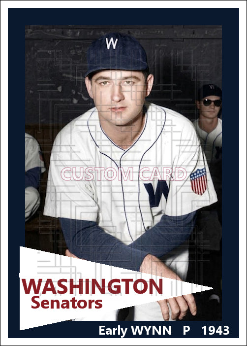 Early Wynn - 1943 Washington Senators - choose a size & style