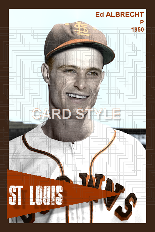 Ed Albrecht - 1950 St. Louis Browns - choose a size & style