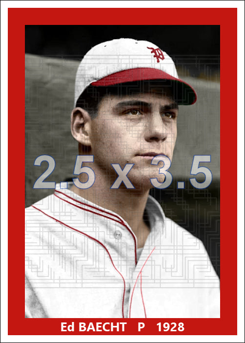 Ed Baecht - 1928 Philadelphia Phillies - choose a size & style
