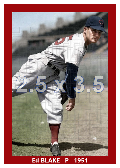 Ed Blake - 1951 Cincinnati Reds - choose a size & style