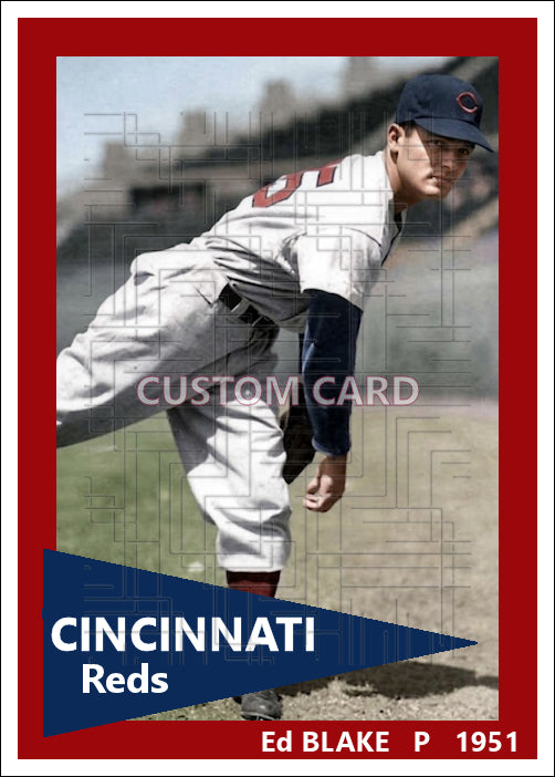 Ed Blake - 1951 Cincinnati Reds - choose a size & style