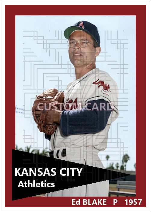Ed Blake - 1957 Kansas City Athletics - choose a size & style