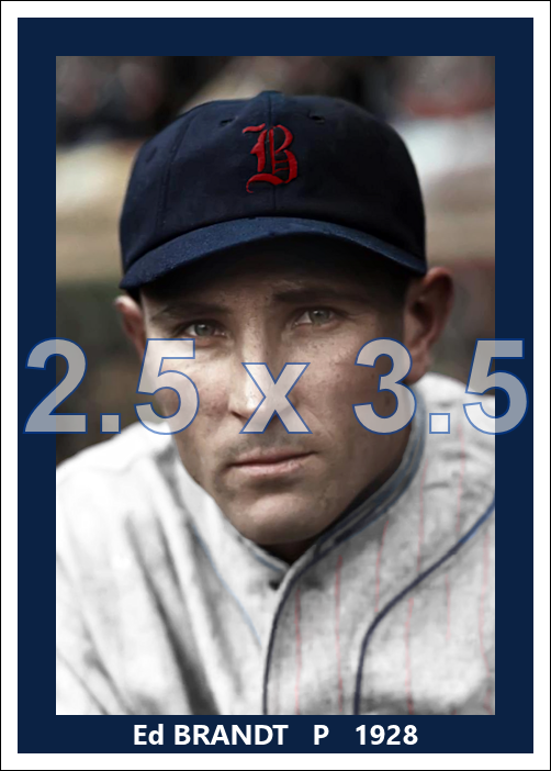 Ed Brandt - 1928 Boston Braves - choose a size & style