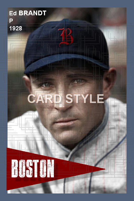 Ed Brandt - 1928 Boston Braves - choose a size & style