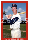 Ed Brinkman - 1964 Washington Senators - choose a size & style