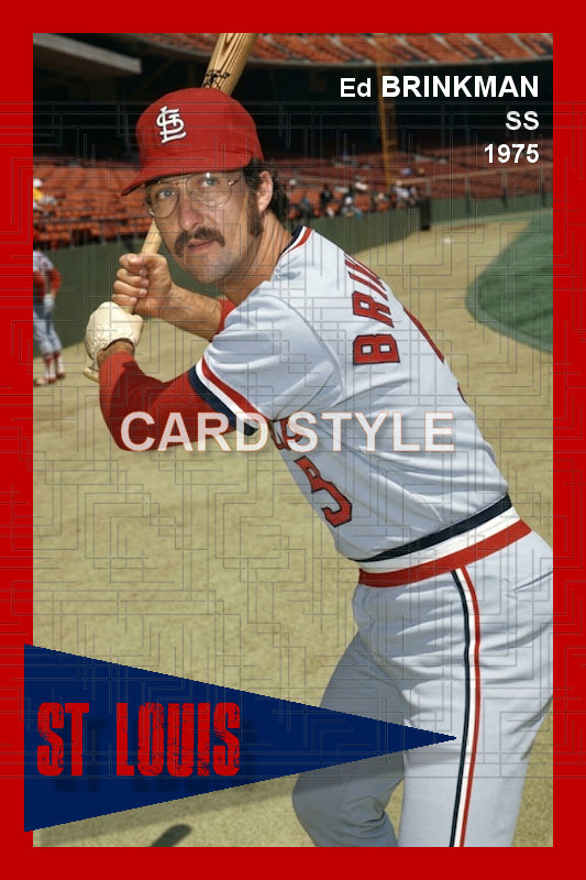 Ed Brinkman - 1975 St. Louis Cardinals - choose a size & style