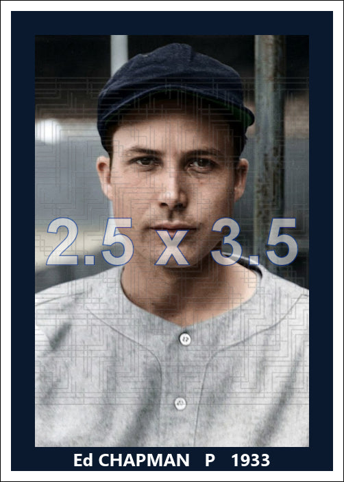 Ed Chapman - 1933 Washington Senators - choose a size & style