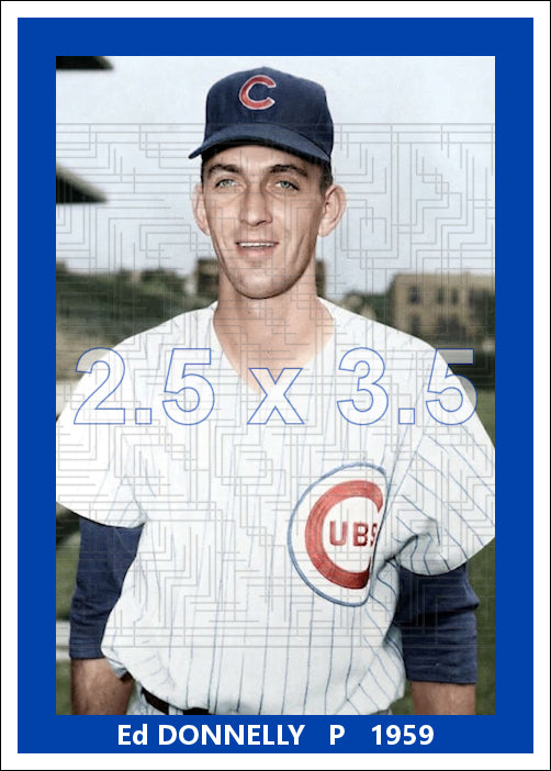 Ed Donnelly - 1959 Chicago Cubs - choose a size & style