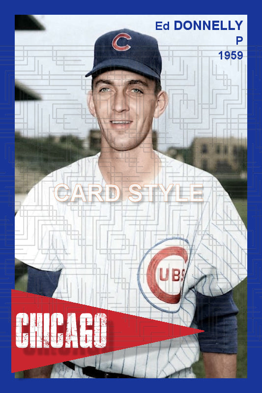 Ed Donnelly - 1959 Chicago Cubs - choose a size & style
