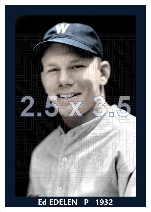Ed Edelen - 1932 Washington Senators - choose a size & style
