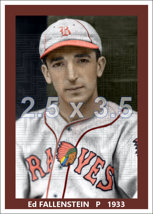 Ed Fallenstein - 1933 Boston Braves - choose a size & style