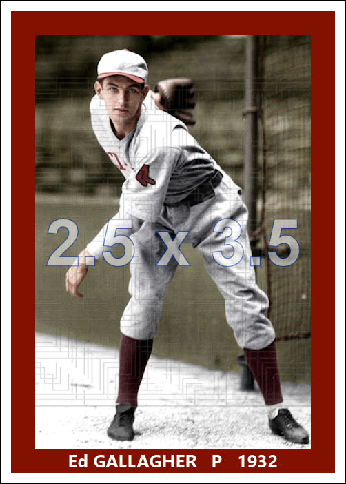 Ed Gallagher - 1932 Boston Red Sox - choose a size & style