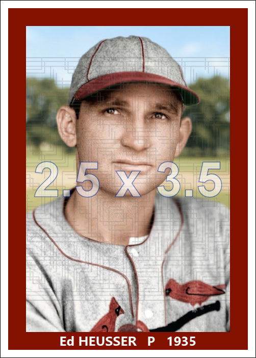 Ed Heusser - 1935 St. Louis Cardinals - choose a size & style