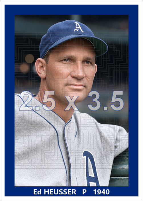 Ed Heusser - 1940 Philadelphia Athletics - choose a size & style