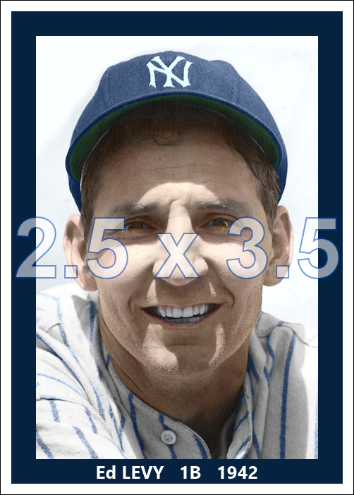 Ed Levy - 1942 New York Yankees - choose a size & style
