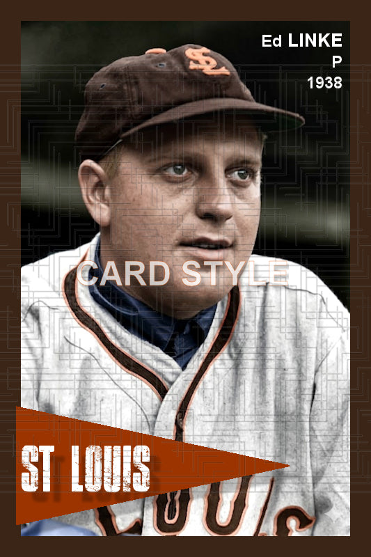 Ed Linke - 1938 St. Louis Browns - choose a size & style