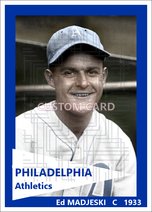 Ed Madjeski - 1933 Philadelphia Athletics - choose a size & style